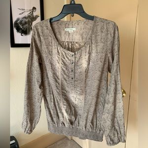 [2/$15 SALE!!] Beige Patterned Top